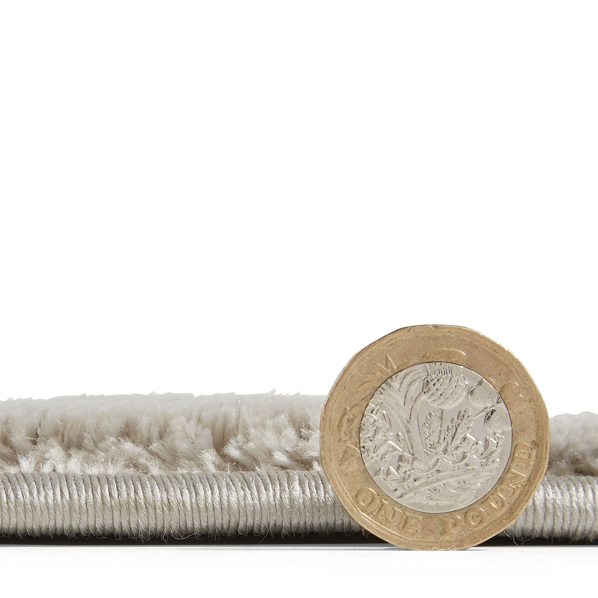 Cosy Diamond Washable Rug Silver from Roseland Furniture