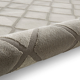Cosy Diamond Washable Rug Silver from Roseland Furniture