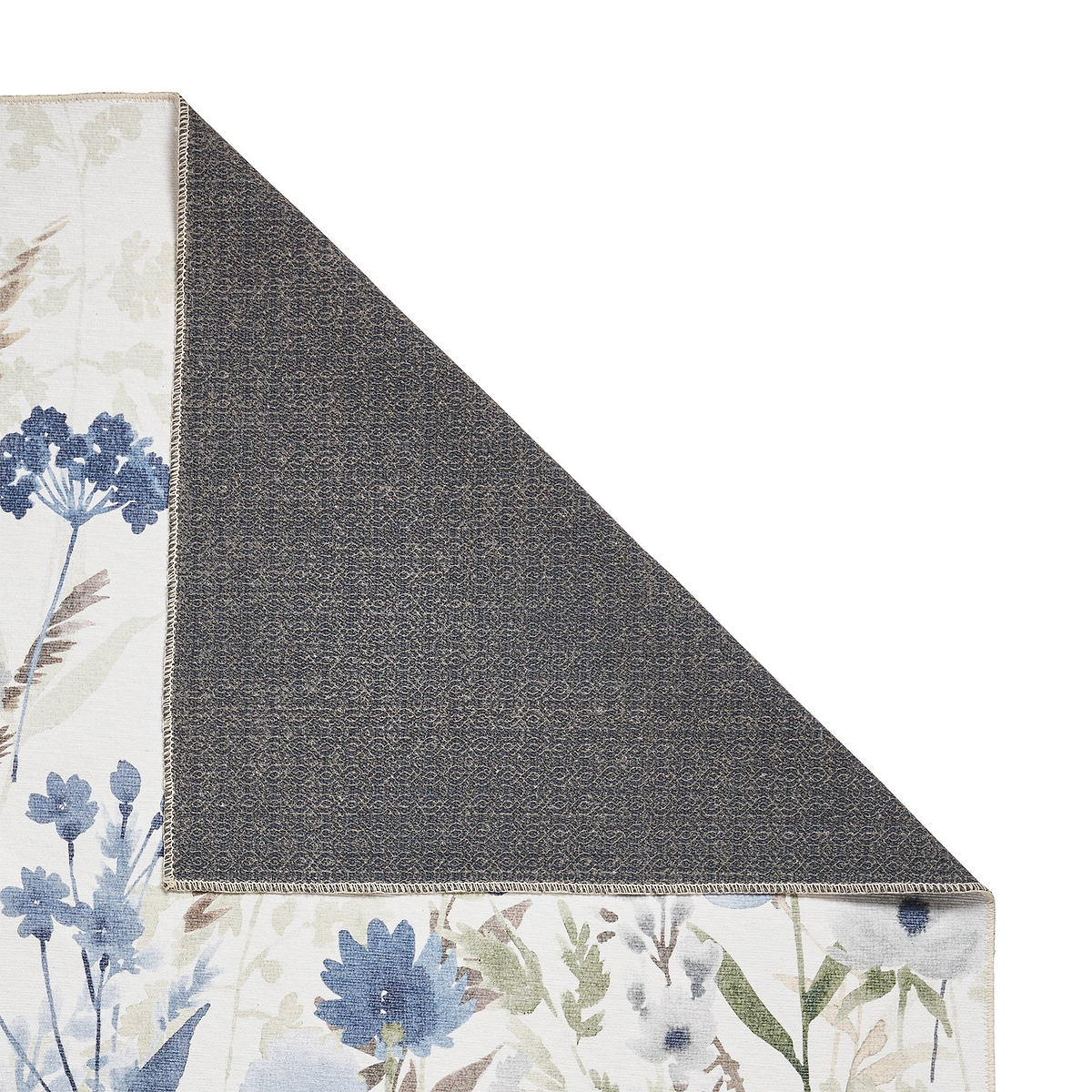 Country Floral Washable Rug Blue from Roseland Furniture