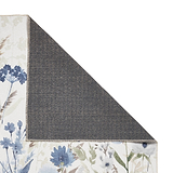 Country Floral Washable Rug Blue from Roseland Furniture