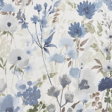 Country Floral Washable Rug Blue from Roseland Furniture