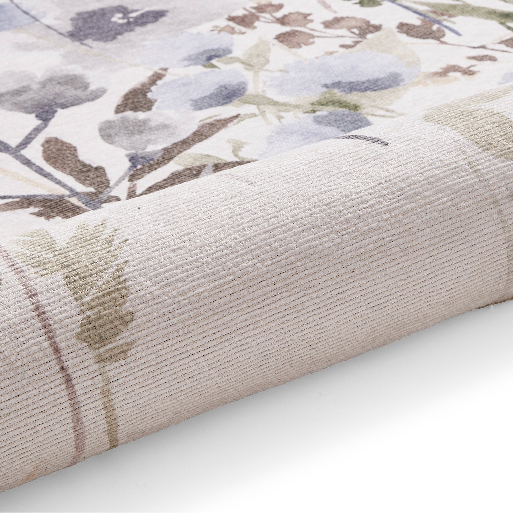 Country Floral Washable Rug Blue from Roseland Furniture