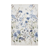 Country Floral Washable Rug Blue from Roseland Furniture