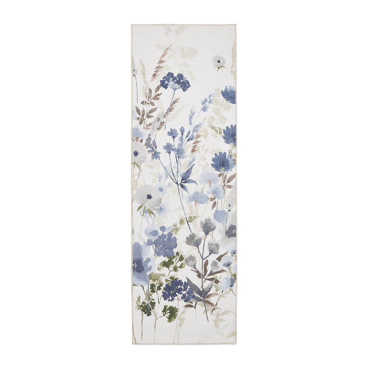 Country Floral Washable Rug