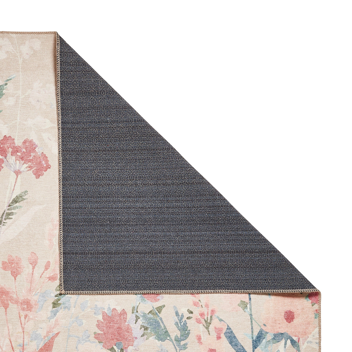 Country Floral Washable Rug Natural from Roseland Furniture