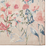 Country Floral Washable Rug Natural from Roseland Furniture