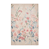 Country Floral Washable Rug Natural from Roseland Furniture