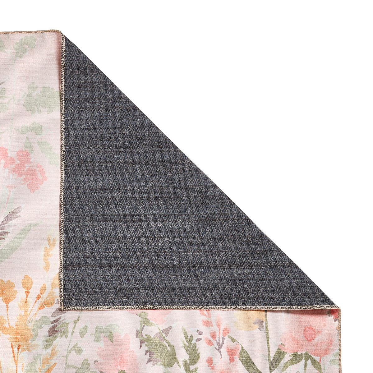 Country Floral Washable Rug Pink from Roseland Furniture