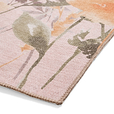Country Floral Washable Rug Pink from Roseland Furniture