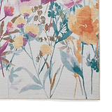 Country Floral Washable Rug Yellow from Roseland Furniture