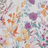 Country Floral Washable Rug Yellow from Roseland Furniture