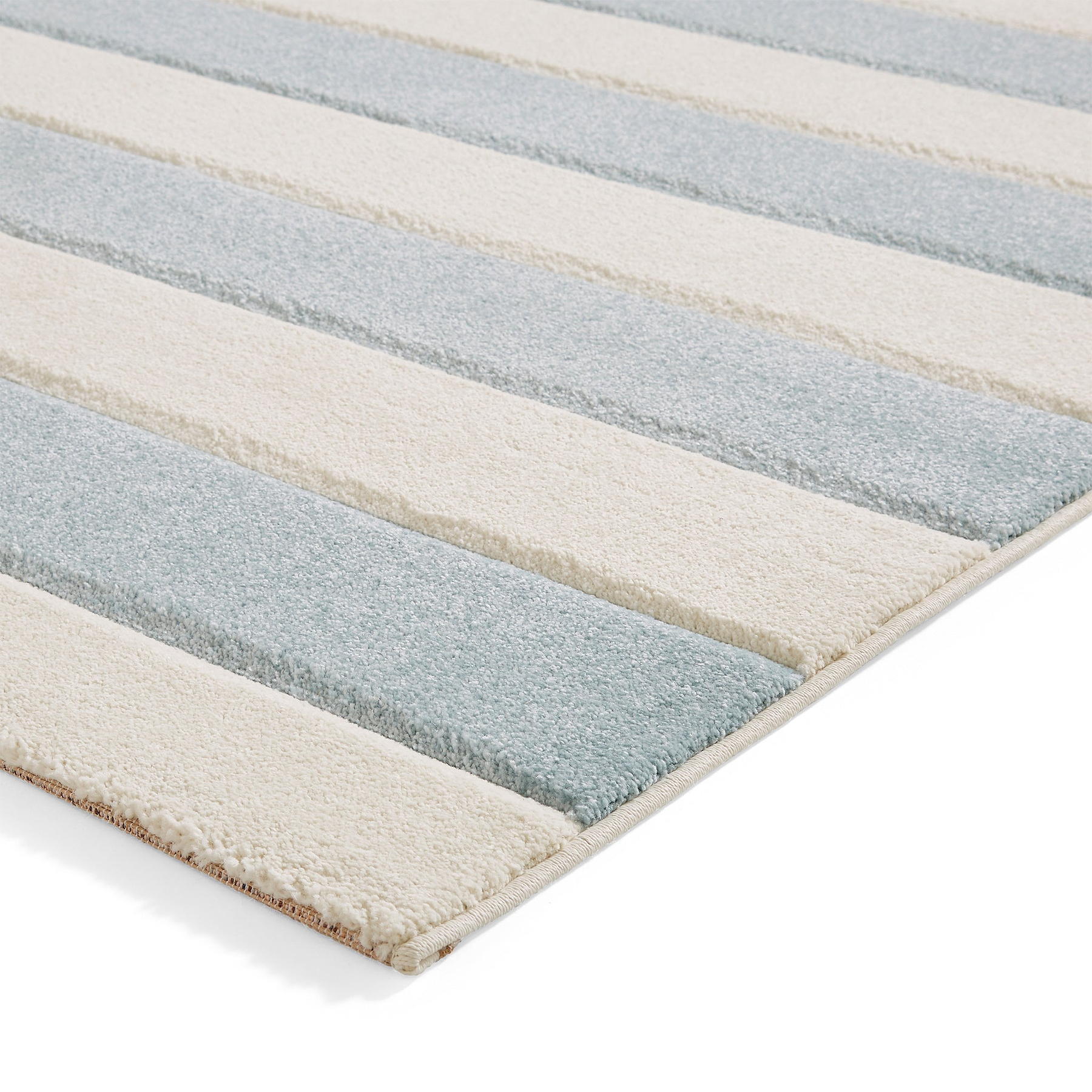 Cove Stripe Rug Blue from Roseland Furniture