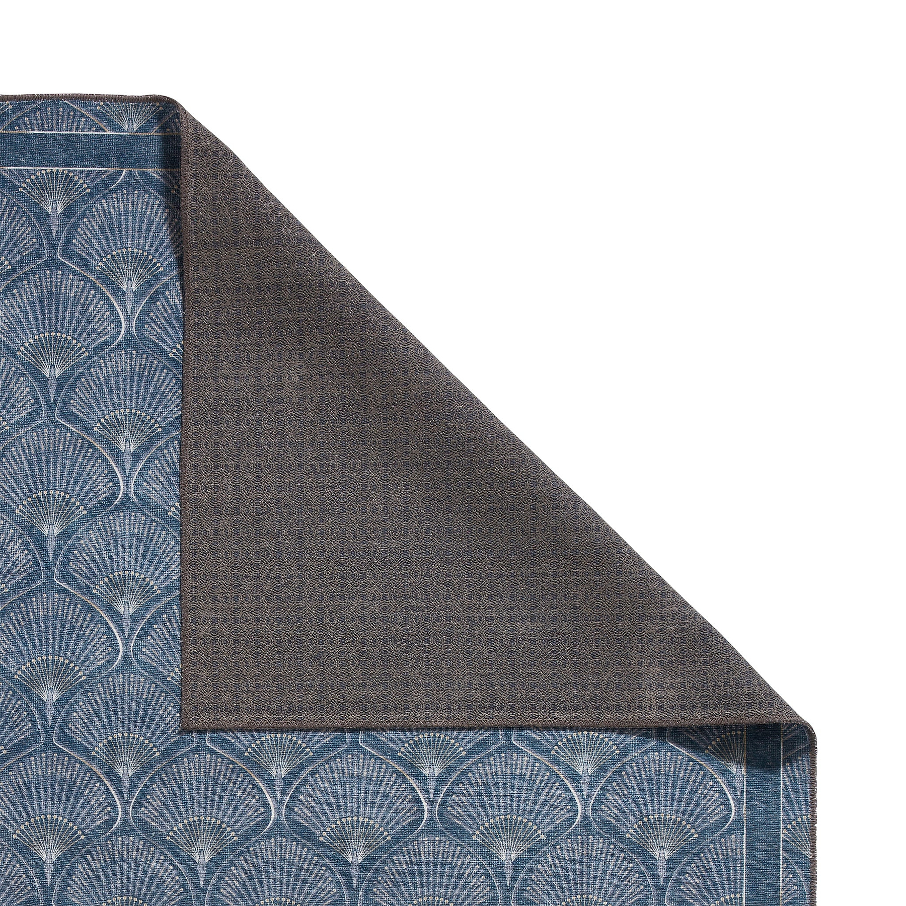 Deco Peacock Washable Rug Blue from Roseland Furniture