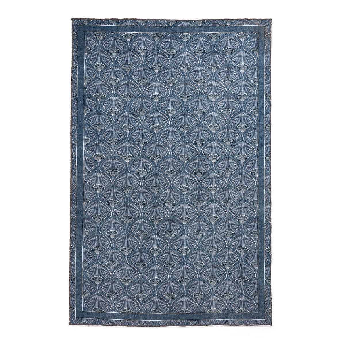 Deco Peacock Washable Rug Blue from Roseland Furniture