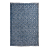 Deco Peacock Washable Rug Blue from Roseland Furniture