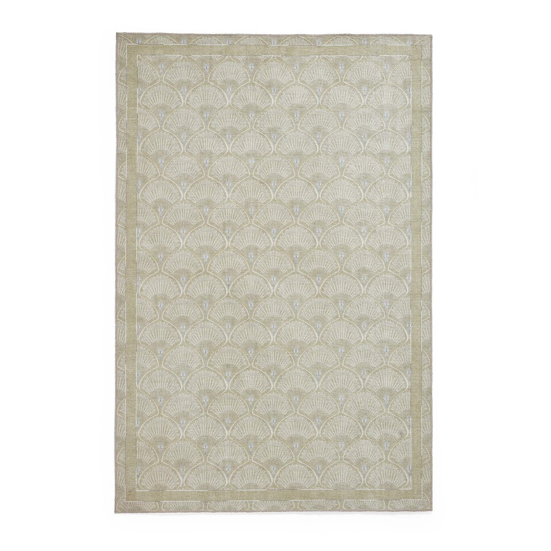 Deco Peacock Washable Rug Green from Roseland Furniture