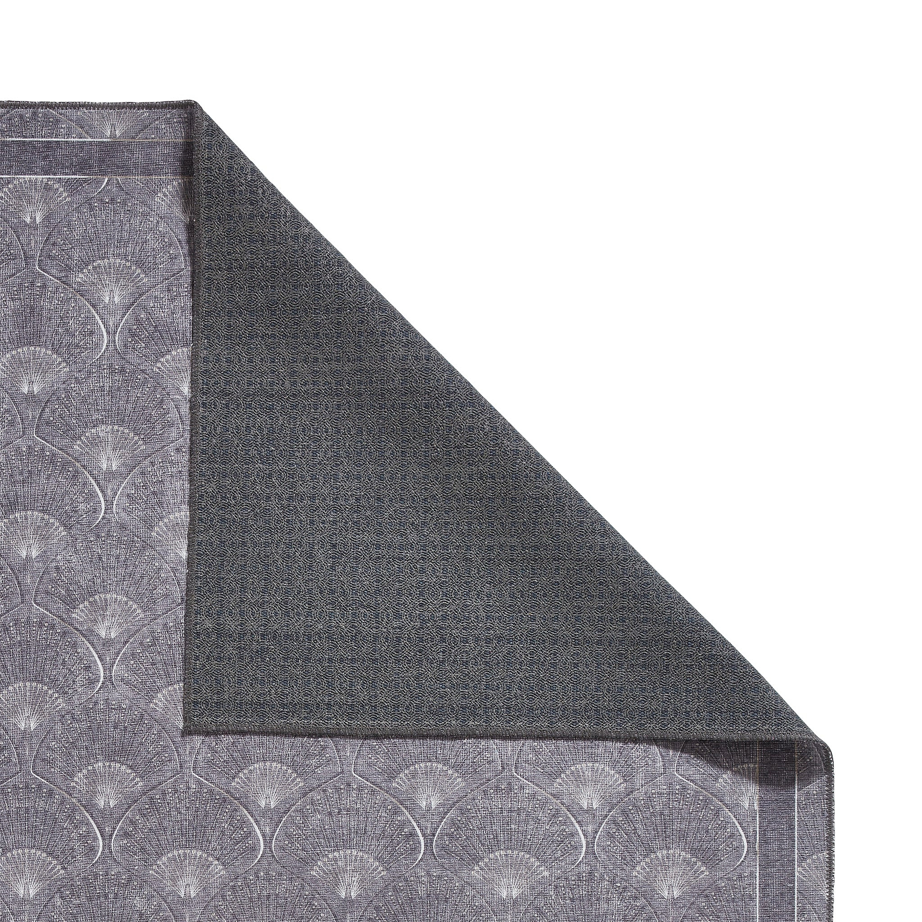 Deco Peacock Washable Rug Grey from Roseland Furniture