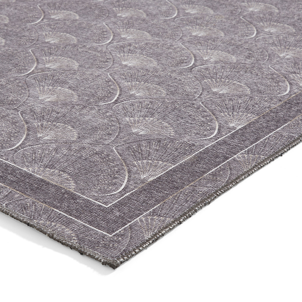 Deco Peacock Washable Rug Grey from Roseland Furniture
