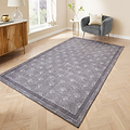 Deco Peacock Washable Rug Grey from Roseland Furniture