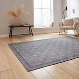 Deco Peacock Washable Rug Grey from Roseland Furniture
