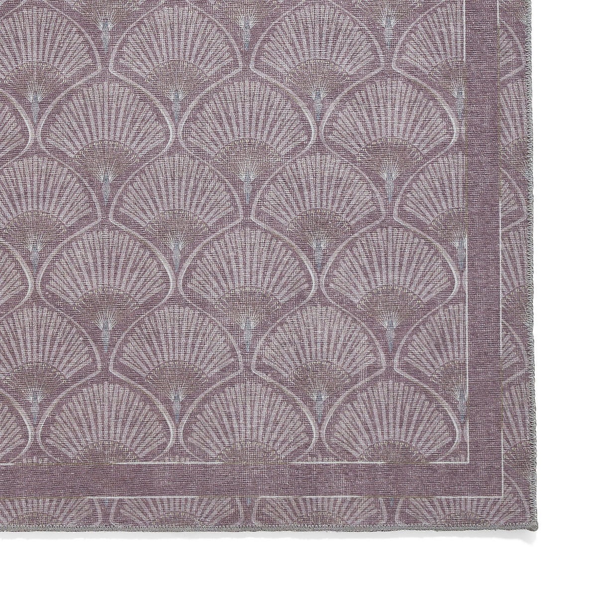 Deco Peacock Washable Rug Purple from Roseland Furniture