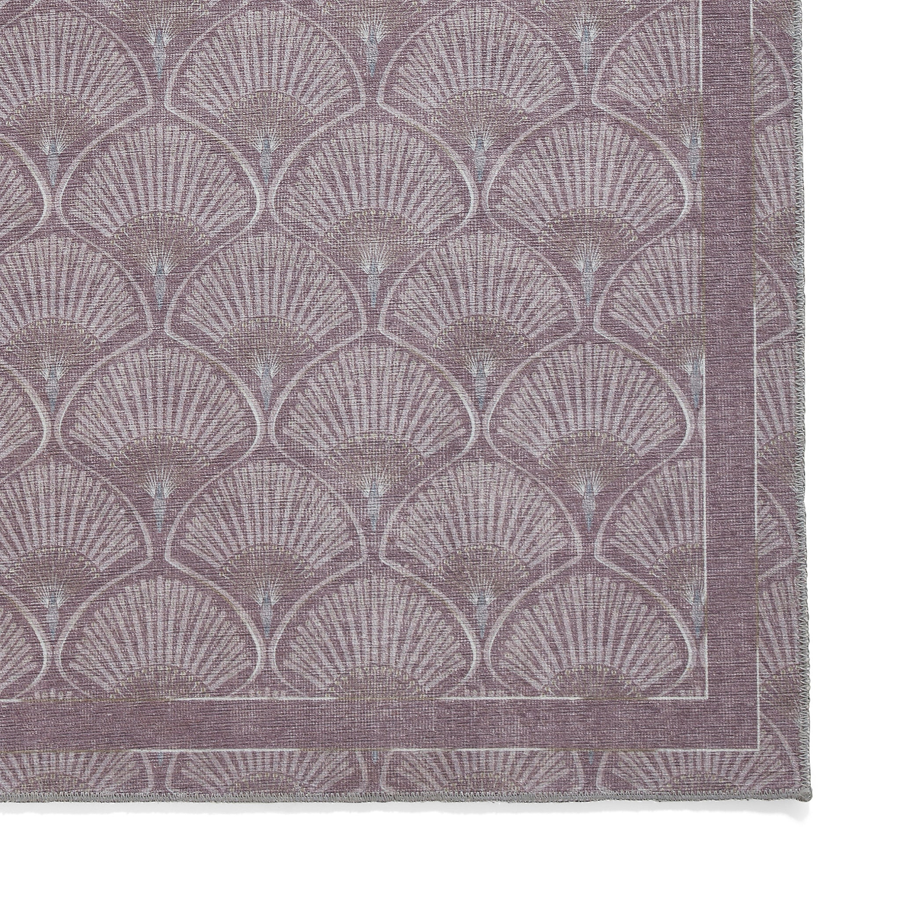 Deco Peacock Washable Rug Purple from Roseland Furniture