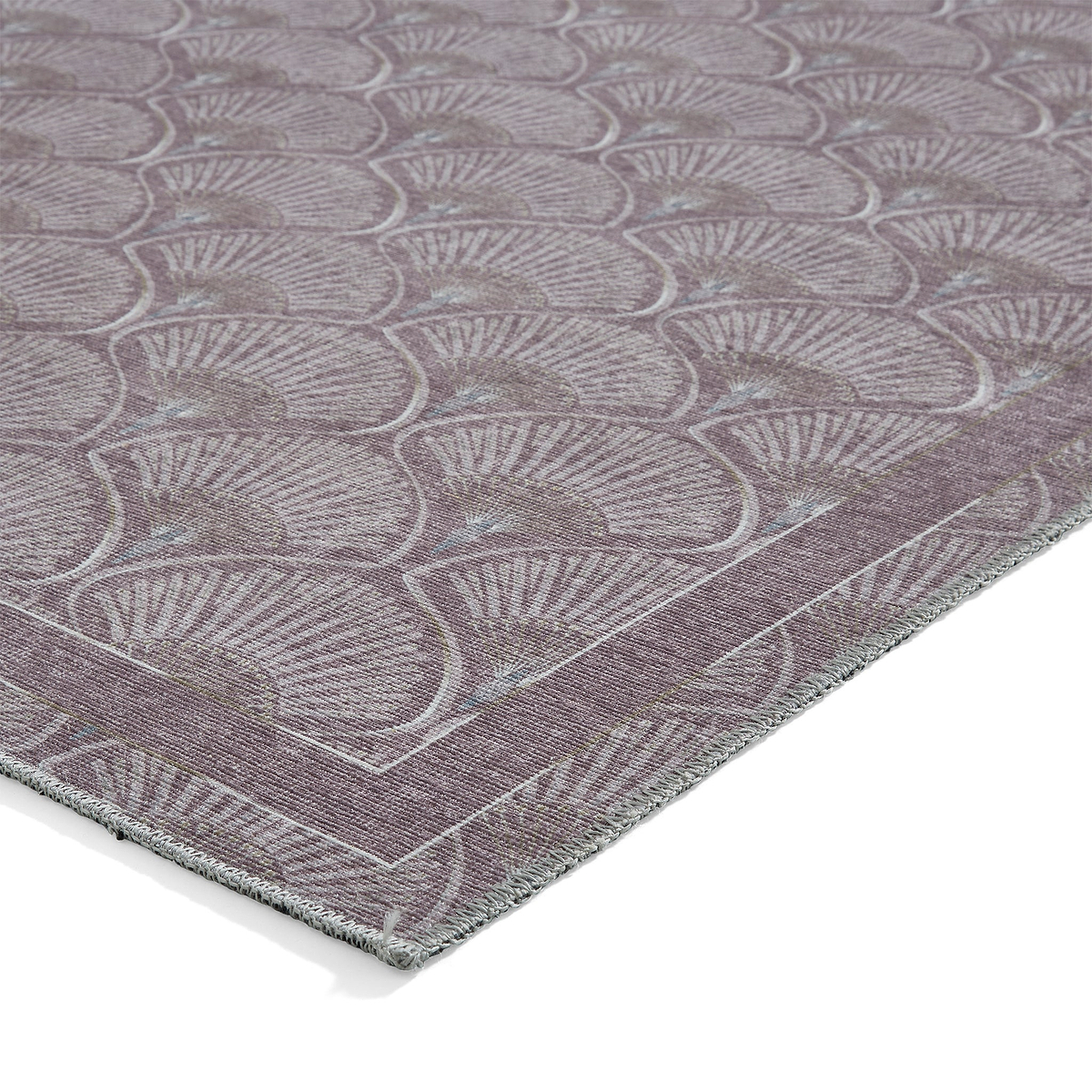 Deco Peacock Washable Rug Purple from Roseland Furniture