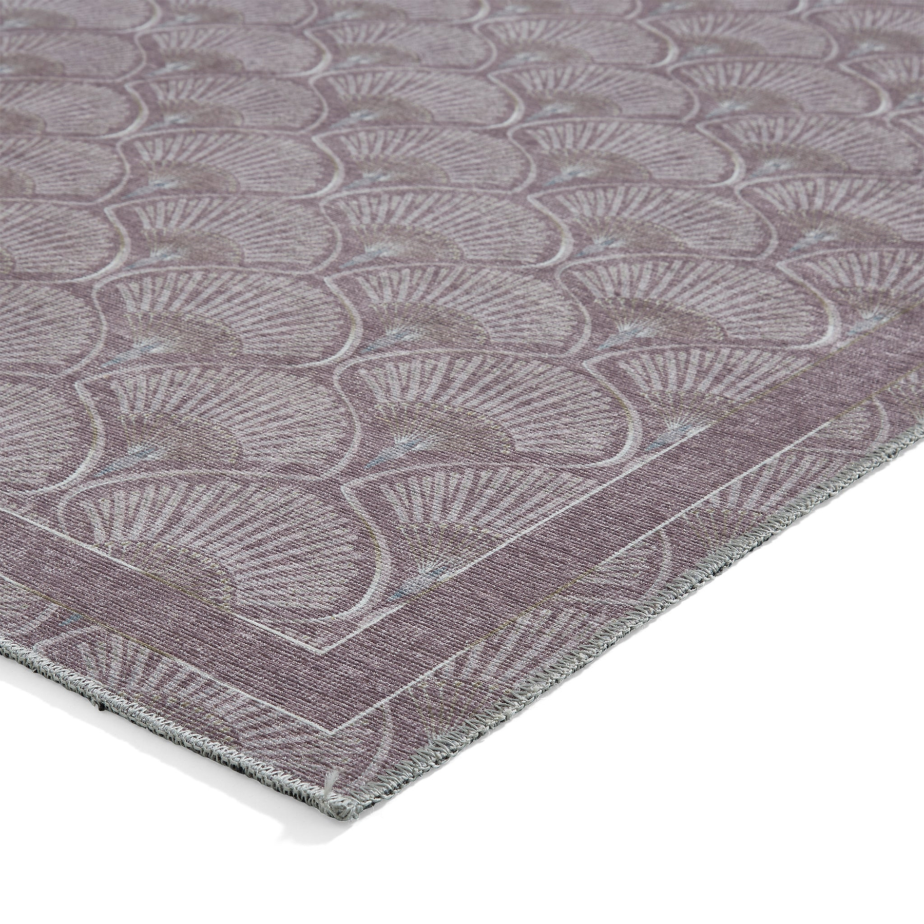 Deco Peacock Washable Rug Purple from Roseland Furniture