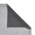 Deco Peacock Washable Rug Silver from Roseland Furniture