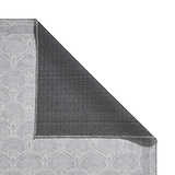 Deco Peacock Washable Rug Silver from Roseland Furniture