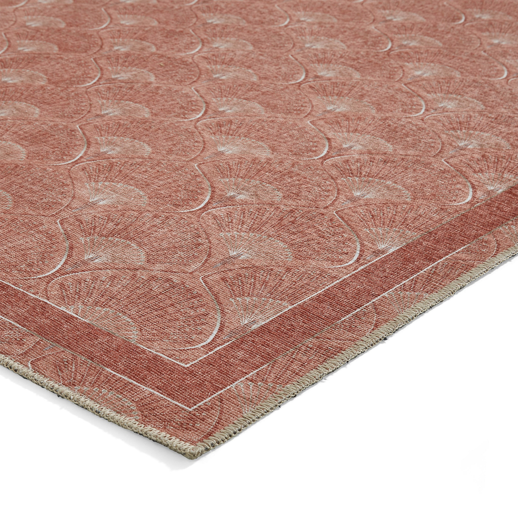 Deco Peacock Washable Rug Orange from Roseland Furniture