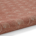 Deco Peacock Washable Rug Orange from Roseland Furniture