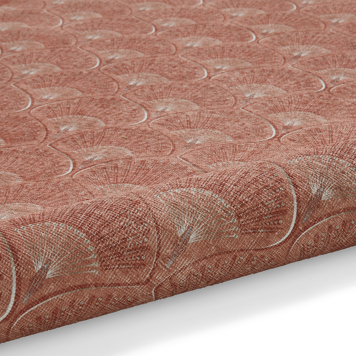 Deco Peacock Washable Rug Orange from Roseland Furniture