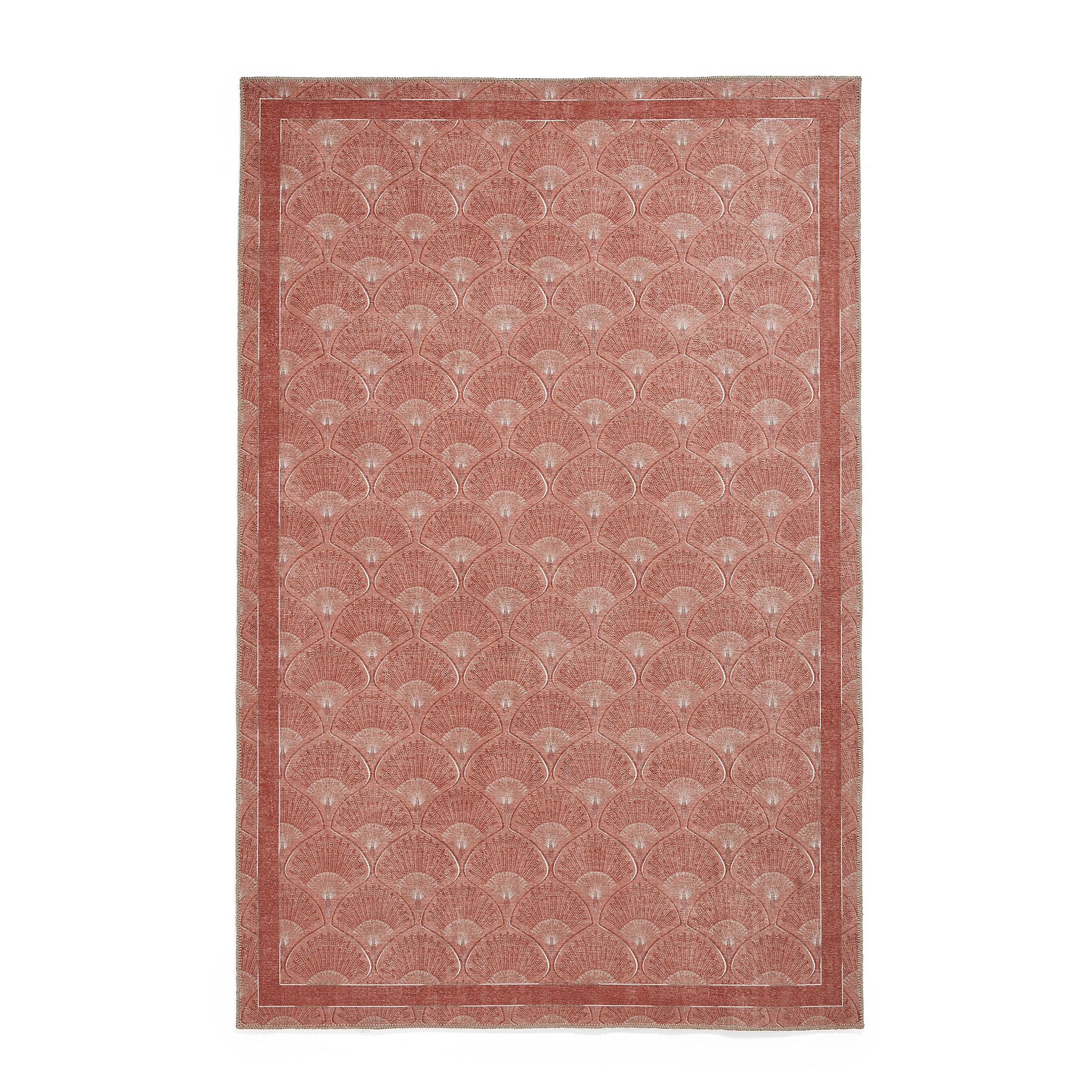 Deco Peacock Washable Rug Orange from Roseland Furniture