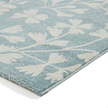 Grace Floral Rug Blue from Roseland Furniture