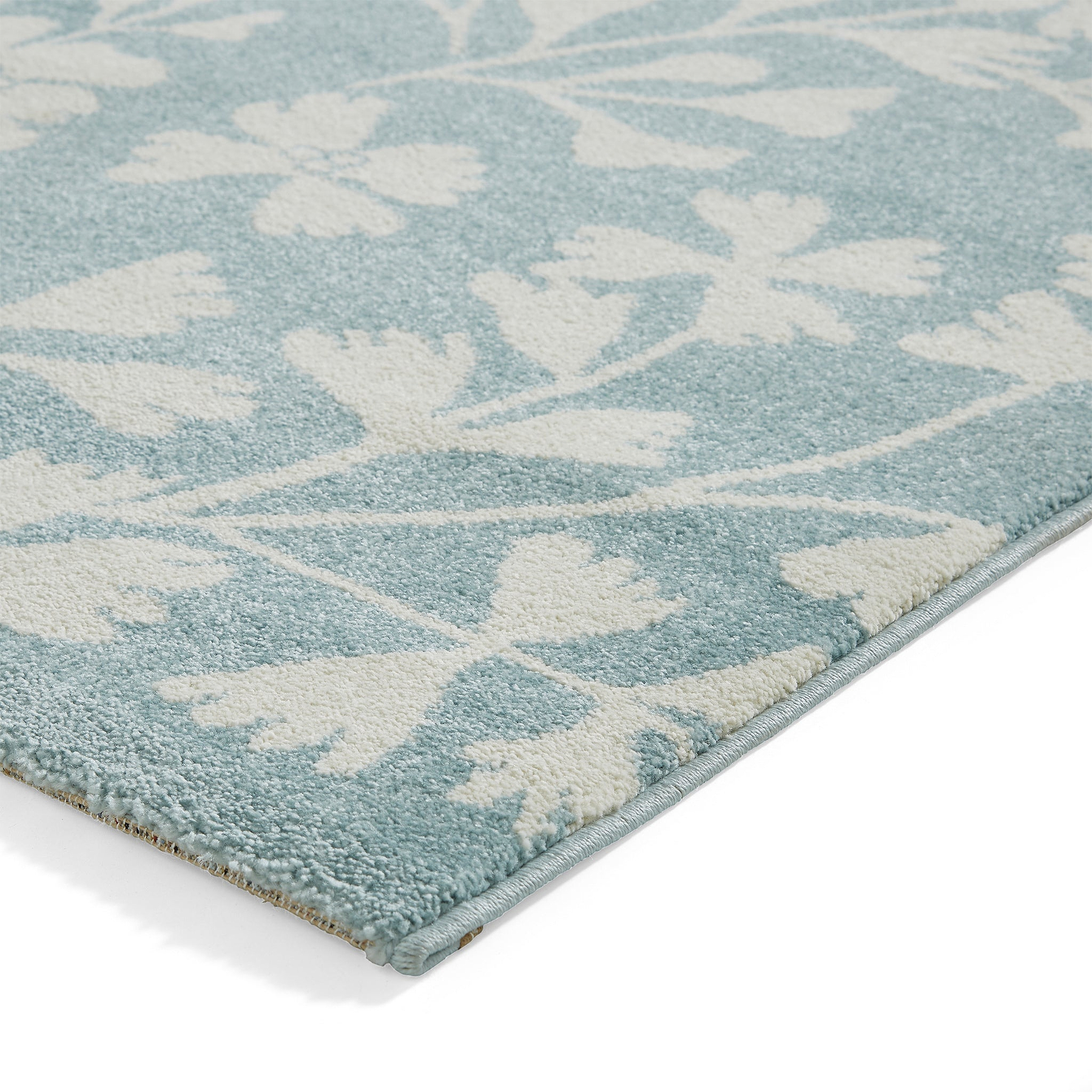 Grace Floral Rug Blue from Roseland Furniture