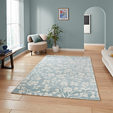 Grace Floral Rug Blue from Roseland Furniture