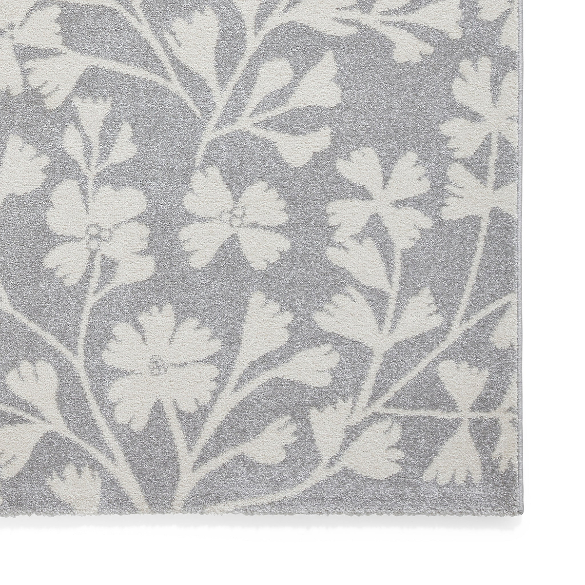 Grace Floral Rug Grey from Roseland Furniture