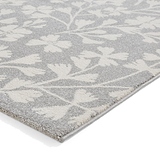 Grace Floral Rug Grey from Roseland Furniture