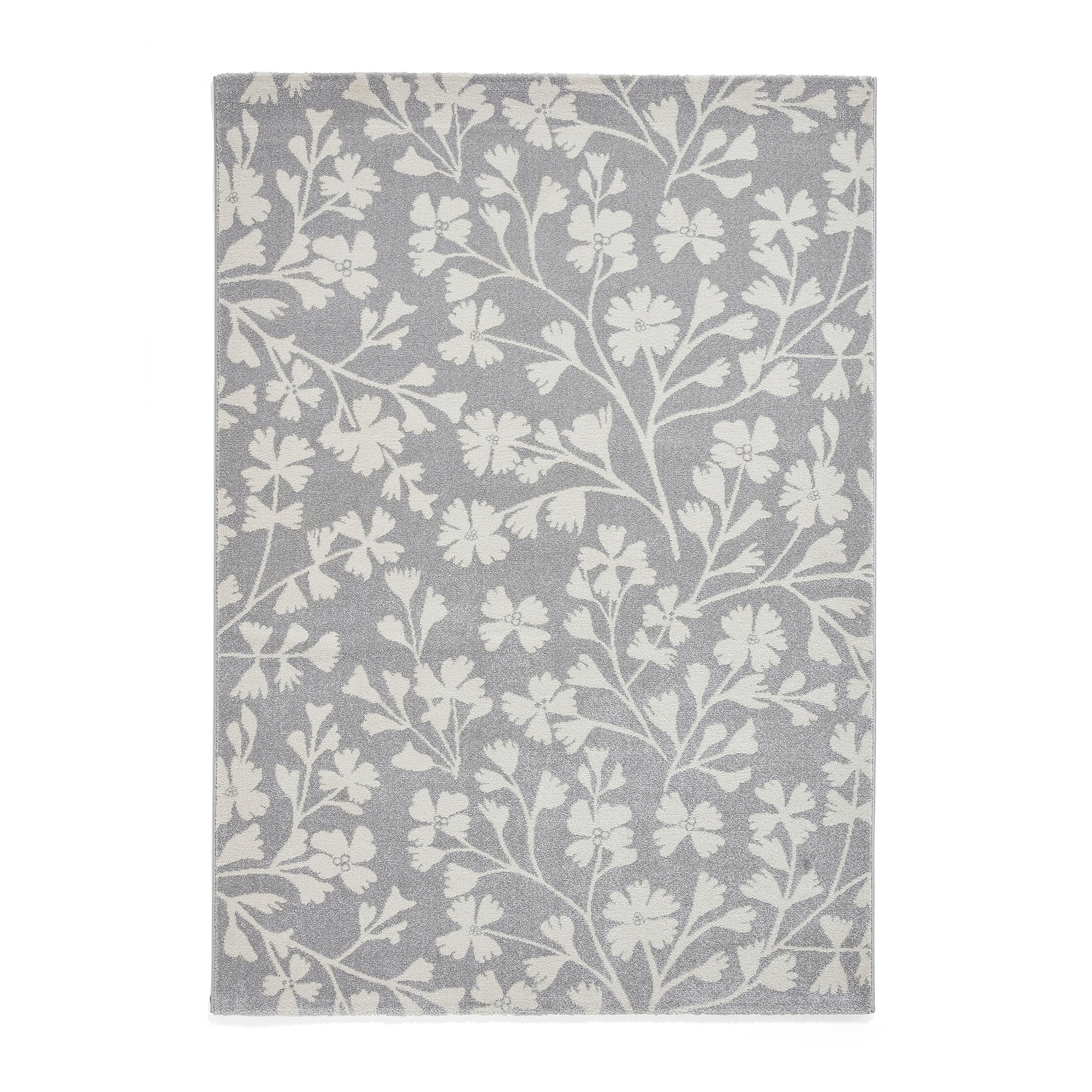 Grace Floral Rug Grey from Roseland Furniture