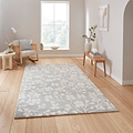 Grace Floral Rug Grey from Roseland Furniture