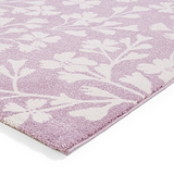 Grace Floral Rug Purple from Roseland Furniture