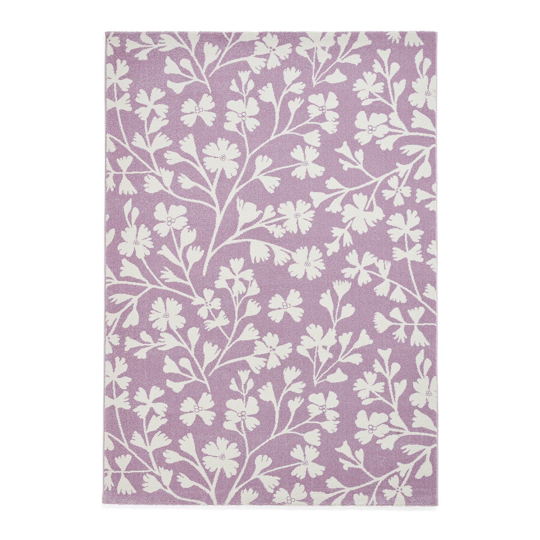 Grace Floral Rug Purple from Roseland Furniture
