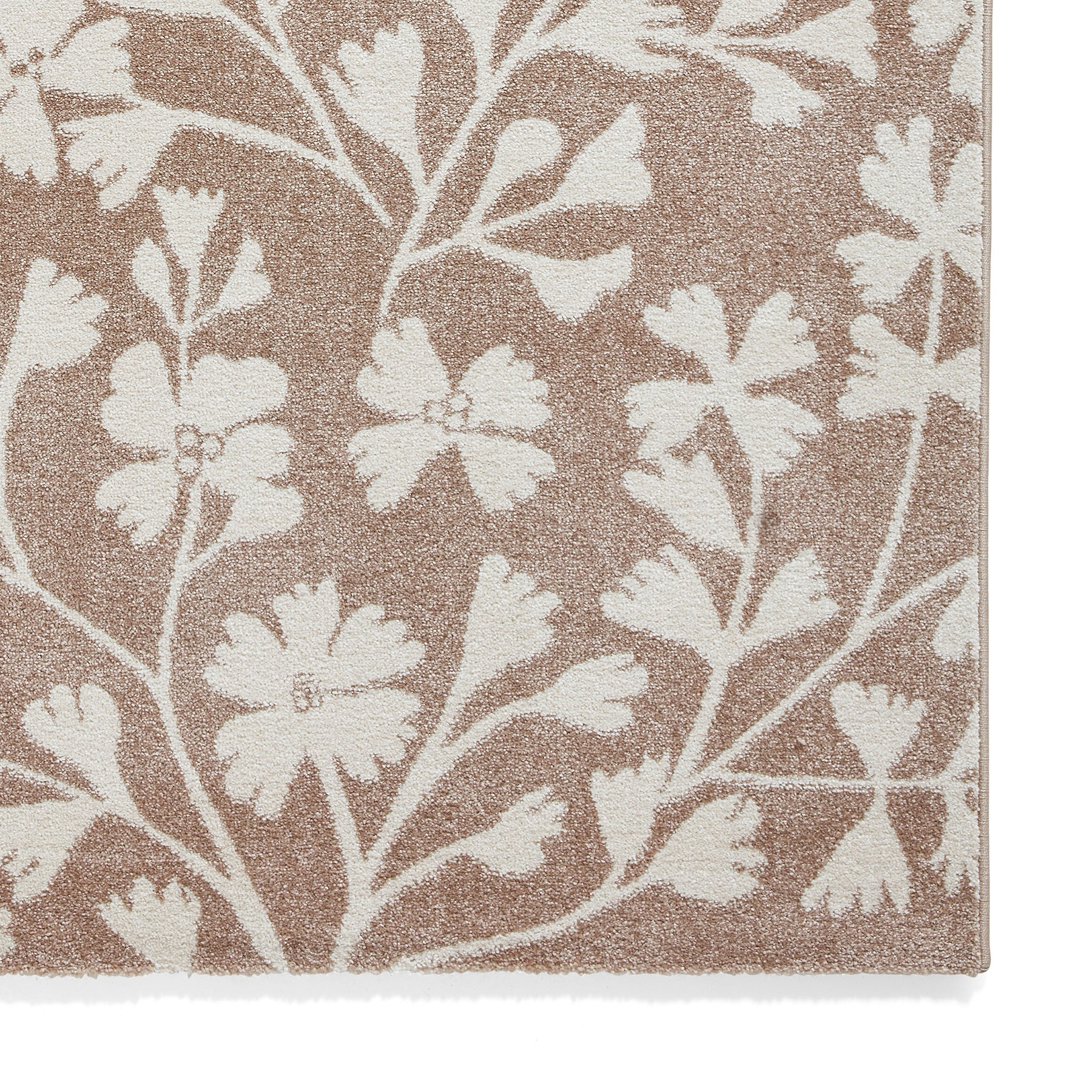 Grace Floral Rug Natural from Roseland Furniture