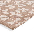 Grace Floral Rug Natural from Roseland Furniture
