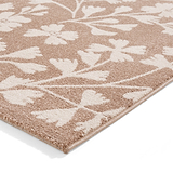 Grace Floral Rug Natural from Roseland Furniture