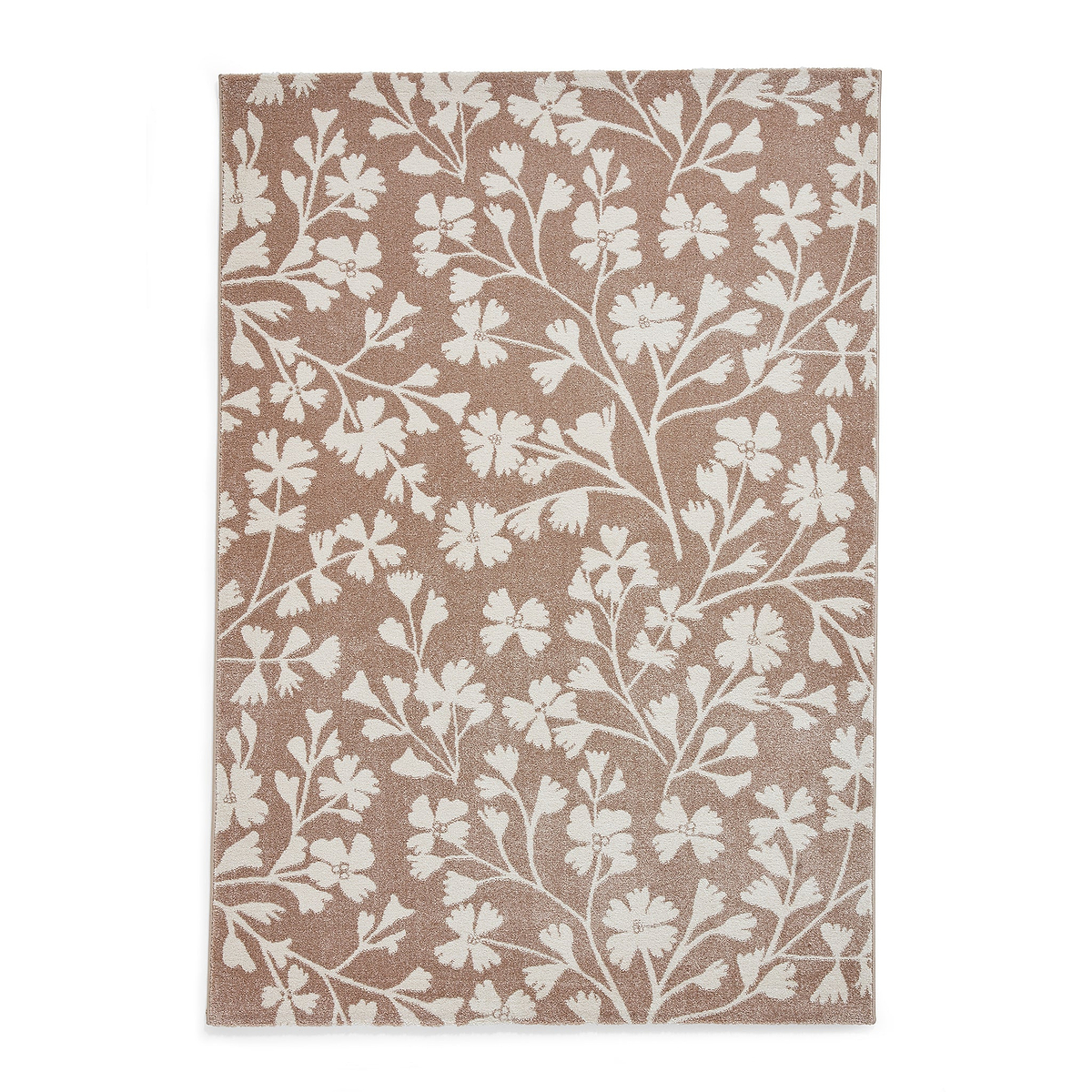 Grace Floral Rug Natural from Roseland Furniture