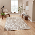 Grace Floral Rug Natural from Roseland Furniture