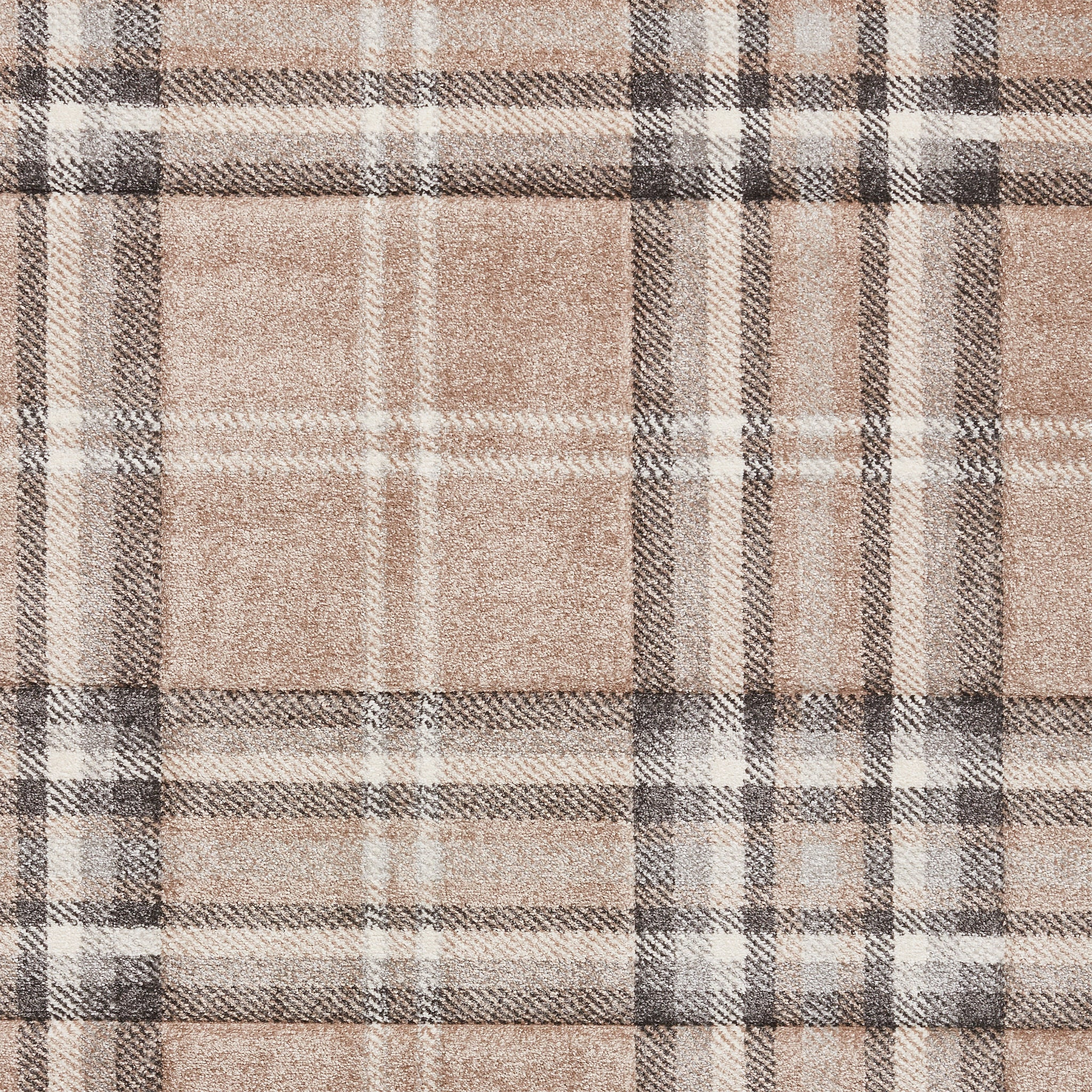 Kelso Check Rug Beige from Roseland Furniture