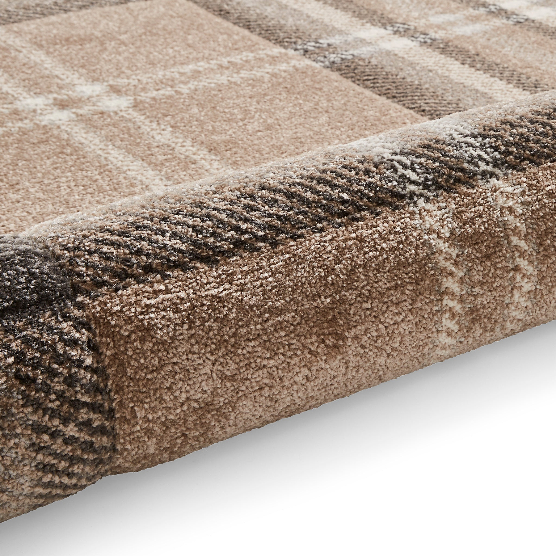 Kelso Check Rug Beige from Roseland Furniture